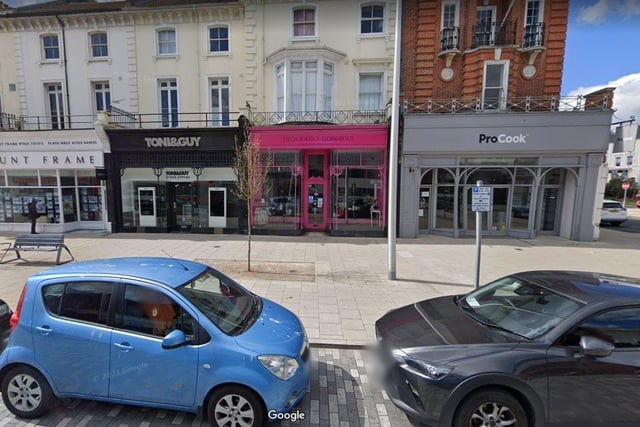 Deliciously Gorgeous in Cornfield Road is ranked fourth. Picture from Google Street Maps SUS-220215-162939001