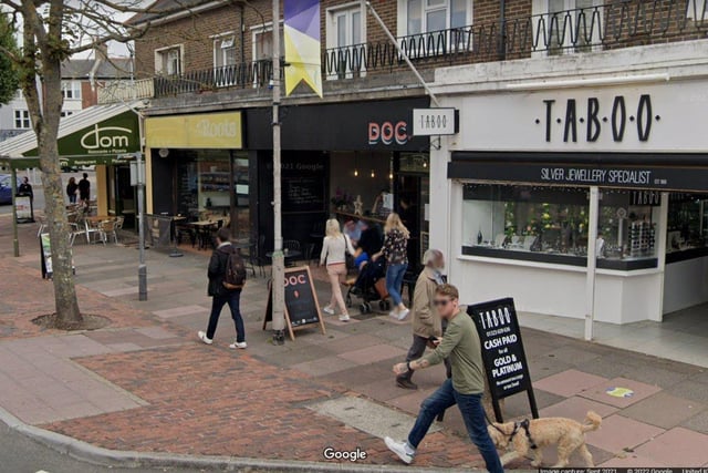 DOC Coffee in Grove Road is ranked sixth. Picture from Google Street Maps SUS-220215-164538001