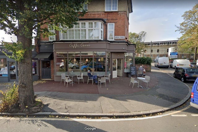 Caffe Corro in Green Street is ranked eleventh. Picture from Google Street Maps. SUS-220215-165437001