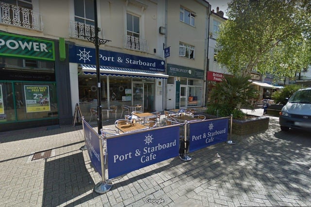 Port and Starboard in Terminus Road is ranked ninth. Picture from Google Street Maps SUS-220215-165458001