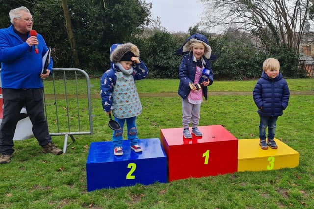 Winners, age five and under: Willow, Wilf and Samuel