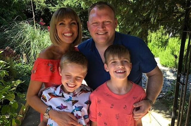 Katie, Nigel and sons Ben and Finn.