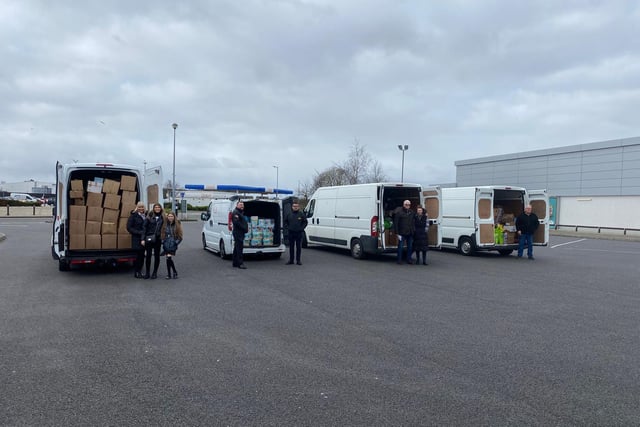 Van loads of donations have left Skegness.
