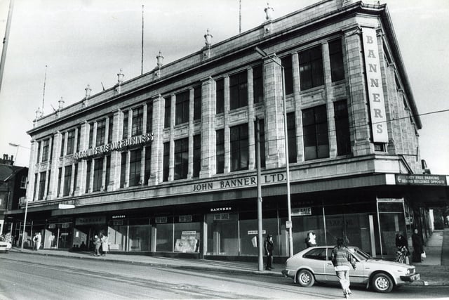 When Attercliffe was a thriving shopping area of Sheffield in its own right, Banners department store was the jewel in the crown. it would have been really busy at Christmas. People remember the wooden escalators, the tube system used to send money around the store and the little coins you could only spend in Banners.
