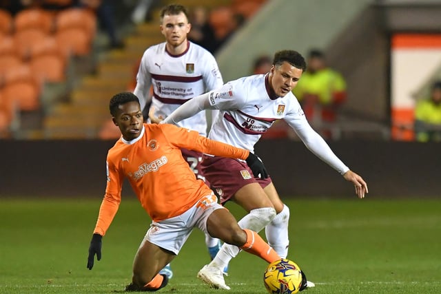 Karamoko Dembele struggled to have a real impact on the game.
The 20-year-old perhaps needed more composure when playing through Jake Beesley for what was a scuffed effort by the striker.
He picked up a slight knock in the latter stages and limped off.