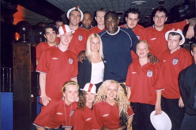 Frank Bruno and the Brannigans Staff in Blackpool