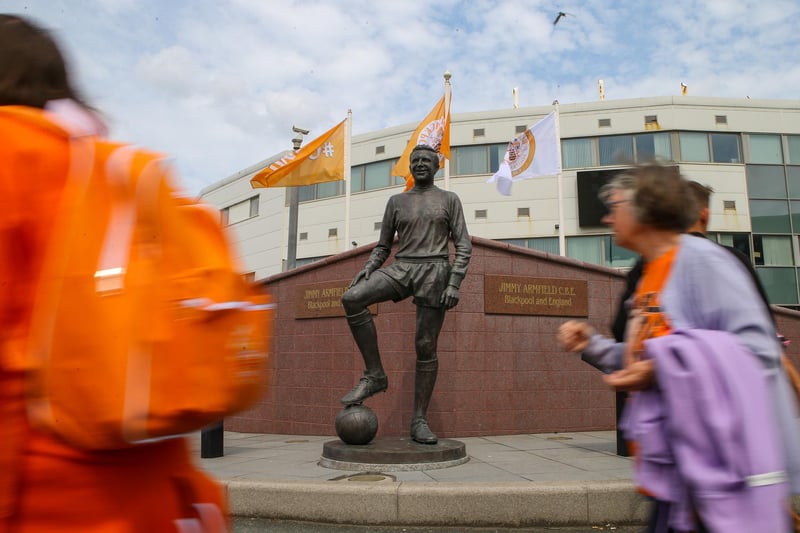 Fans will often take the time to walk past the Jimmy Armfield statue outside Bloomfield Road.