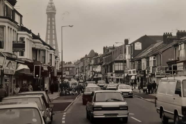 A busy scene in Central Drive in 1992. Can you remember it looking like this?