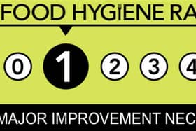 Food hygiene inspectors give one star rating to Chinese takeaway