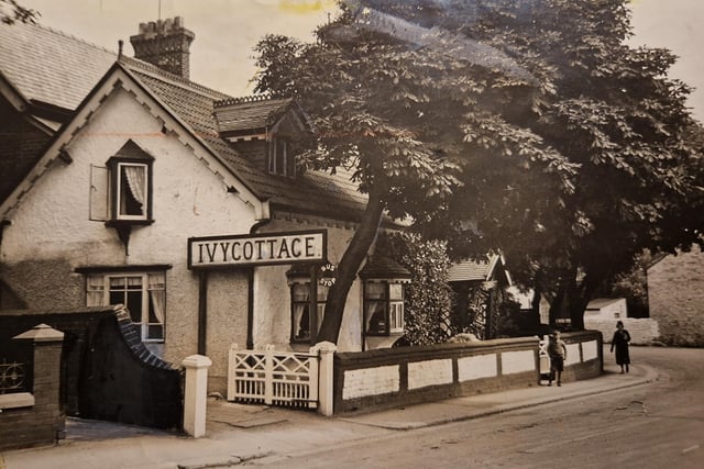 Ivy Cottage, it says on the back of the picture 'Memories linger on of those delicious teas at Ive Cottage, Bispham.' The photo is from 1958