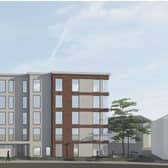 An artist's impression of the proposed apartments for over 55s