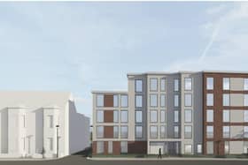 An artist's impression of the proposed apartments for over 55s