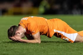 Jordan Rhodes is set to be available for Blackpool's match with Lincoln City. Huddersfield Town are considering recalling him but he is likely to play on New Year's Day. (Image: Camera Sport)