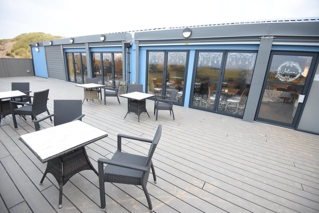 Outside accommodation is a key feature of the new Beachcomber Cafe at the North Beach Wind Sports Centre, St Annes, for use weather permitting of course.