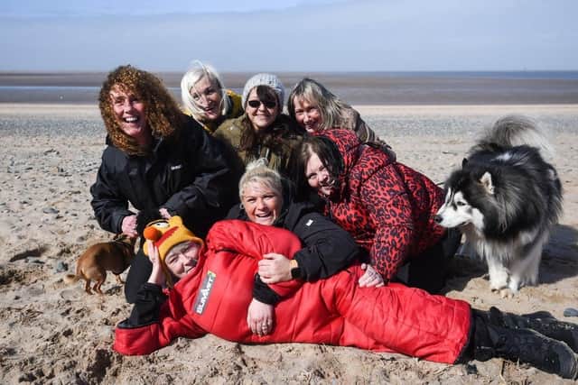 Jane Couch (left) and Chill Lounge pals are planning to climb a 'super hill' for a good cause.