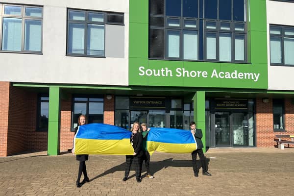 Josh Holden and Luke Harrison from South Shore Academy organised a family fun day to raise money to help Ukrainian families