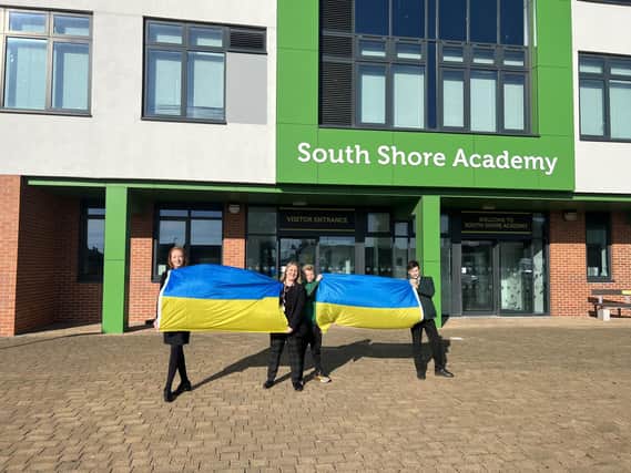 Josh Holden and Luke Harrison from South Shore Academy organised a family fun day to raise money to help Ukrainian families