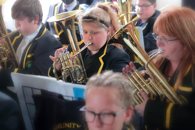 Pupils spoke fondly of the school therapy dogs, and the school band and choir regularly perform at concerts