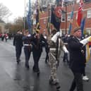 Standards to the fore - Fleetwood's Remembrance Day parade