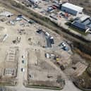 The building site at Bourne Road where 210 homes are to be built on the site of the former ICI power station