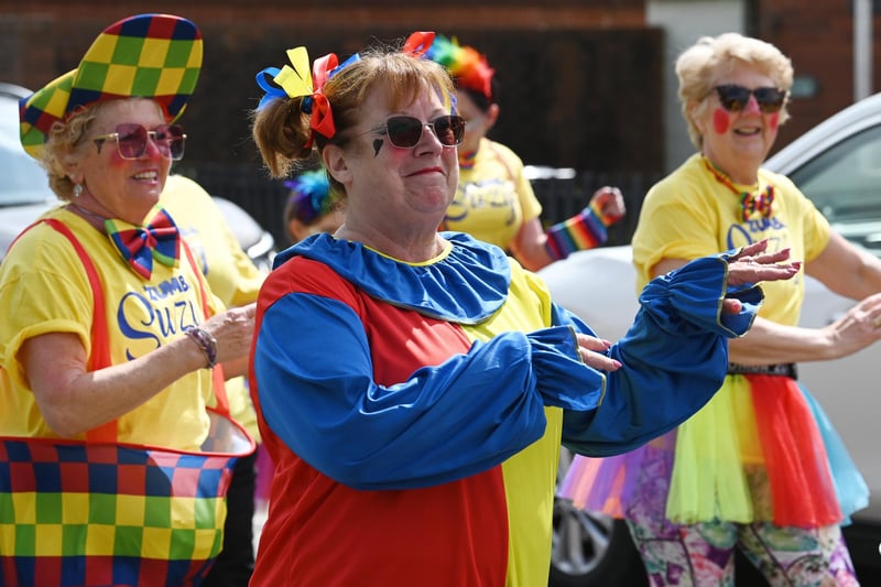 Participants in the Warton Carnival Day procession.