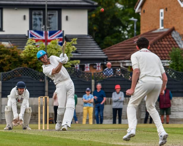 Andrew Flintoff back to his six-hitting best on the charity day at St Annes Cricket Club Picture: ADAM GEE