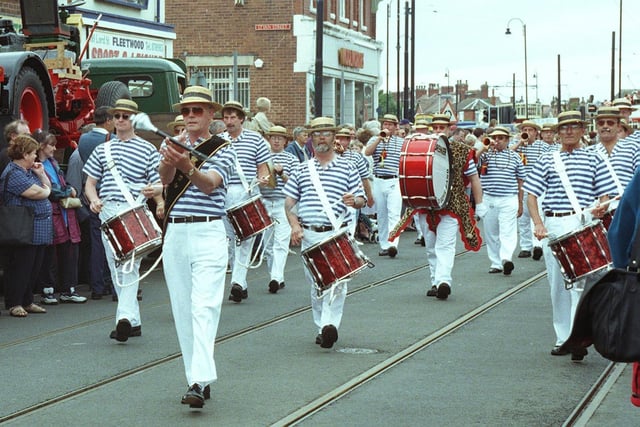 Fleetwood Sea Cadets old Boys lead the parade in 1999