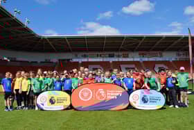 Year four classes from 23 Blackpool primary schools went to Bloomfield Road for the 2025 Fit2Go Festival Photo: Blackpool FC Community Trust