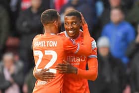 Ekpiteta scored Blackpool's first goal in their win against Forest in the FA Cup