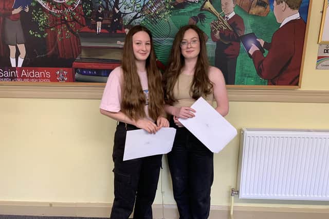 Twins Olivia and Sofia Christodoulou achieved 19 top grades  between them