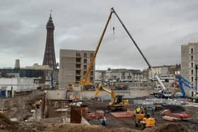 Work is underway to build a new multi storey car park on the Blackpool Central site
