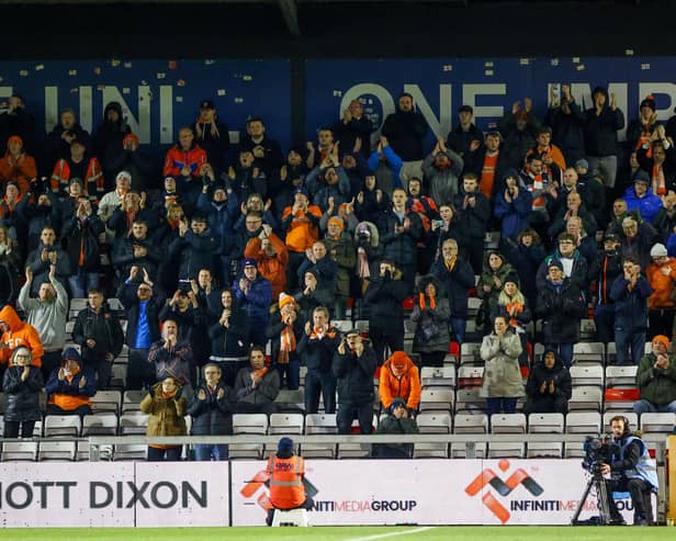 Seasiders supporters made the midweek trip to Lincoln.