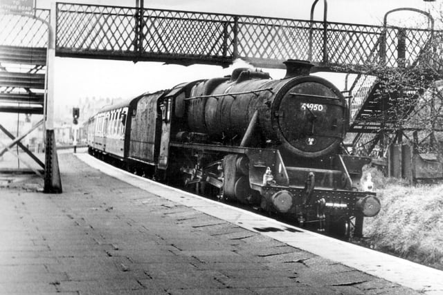 One of the Last Steam Trains, Black Five, No 44950 at South Station, Blackpool in May 1968