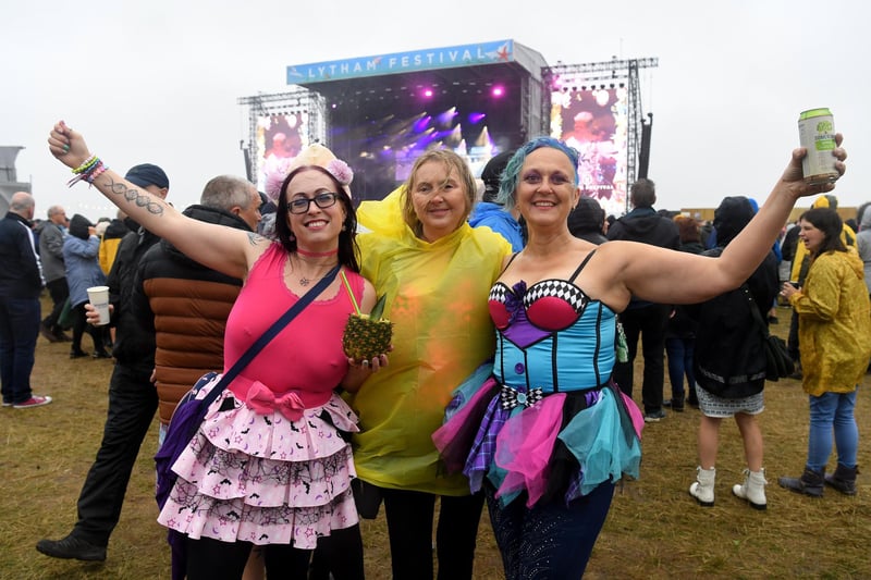 Friday night at Lytham Festival: crowds were in good spirits in spire of the rain