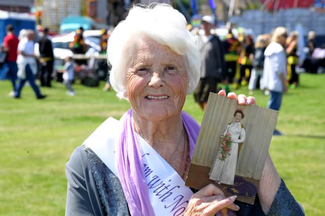 Former queen Pamela Collinge who was crowned with the title 67 years ago