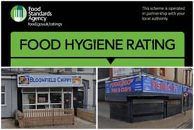 Bloomfield Chippy and Food 2 Go have been visited by food hygiene inspectors.