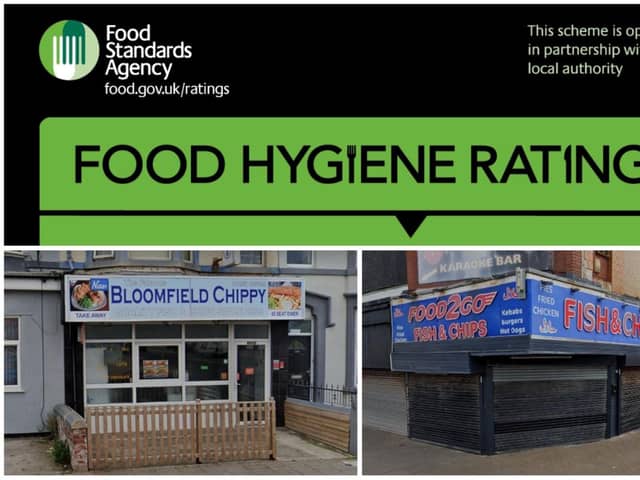 Bloomfield Chippy and Food 2 Go have been visited by food hygiene inspectors.
