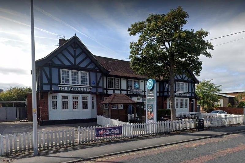 The Squirrel on Bispham Road has a rating of 4 out of 5 from 1,800 Google reviews