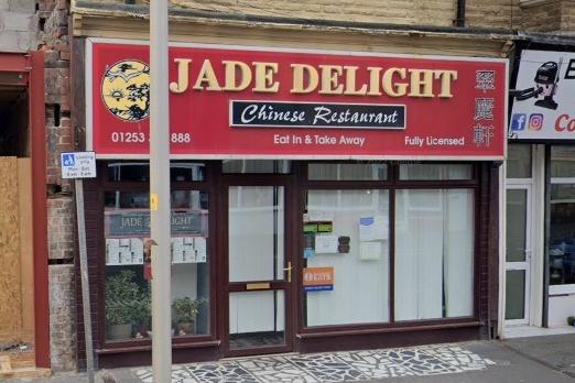 Jade Delight / 69 Bond Street, Blackpool FY4 1BW / Google reviewers have scored the business 4.5 stars out of 5.