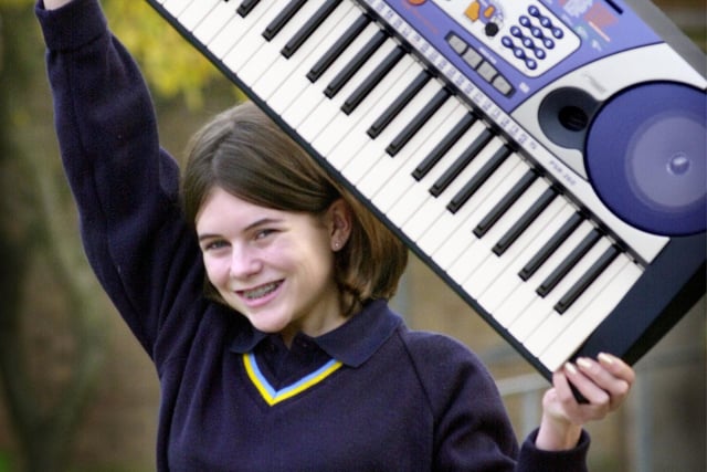 Bispham High School pupil Natalie Wheelan, who won a visit from A1 to her school and musical equipment valued at £3000