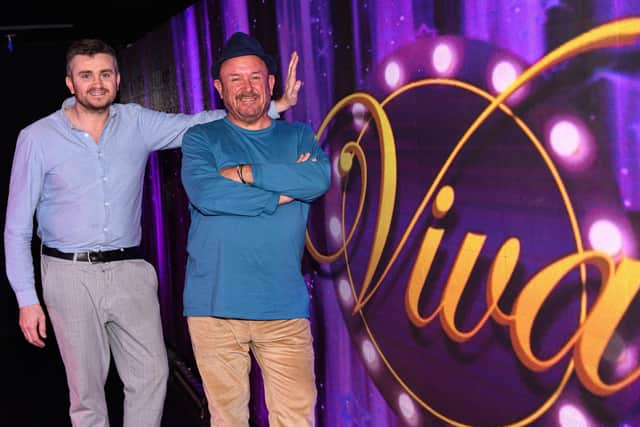 Martin Heywood, Managing Director and Leye D Johns, Host and Compère at VIVA Blackpool. Photo: Kelvin Stuttard