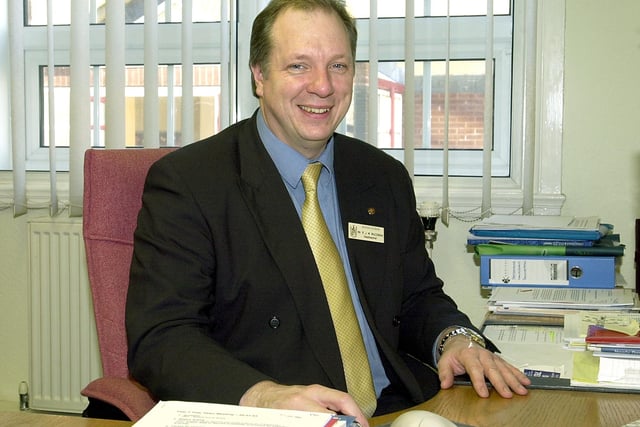 Baines High School headteacher Roddy MacCowan in 2003
