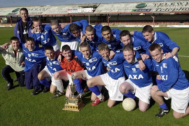 Cardinal Allen were Blackpool and District Schools FA Harry Johnston cup final winners in 2001