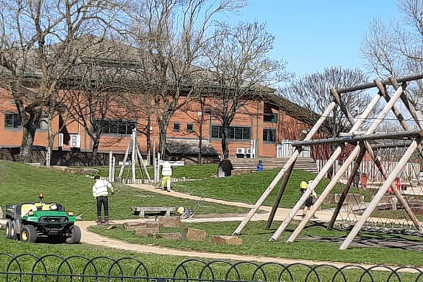 Work is being carried out to refurbish Stanley Park playground