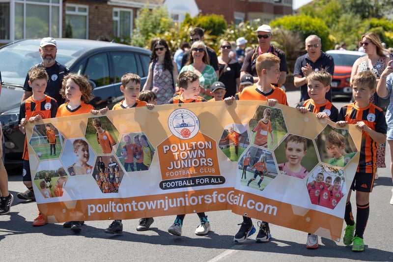 Poulton Town Juniors enjoying Poulton Gala 2023