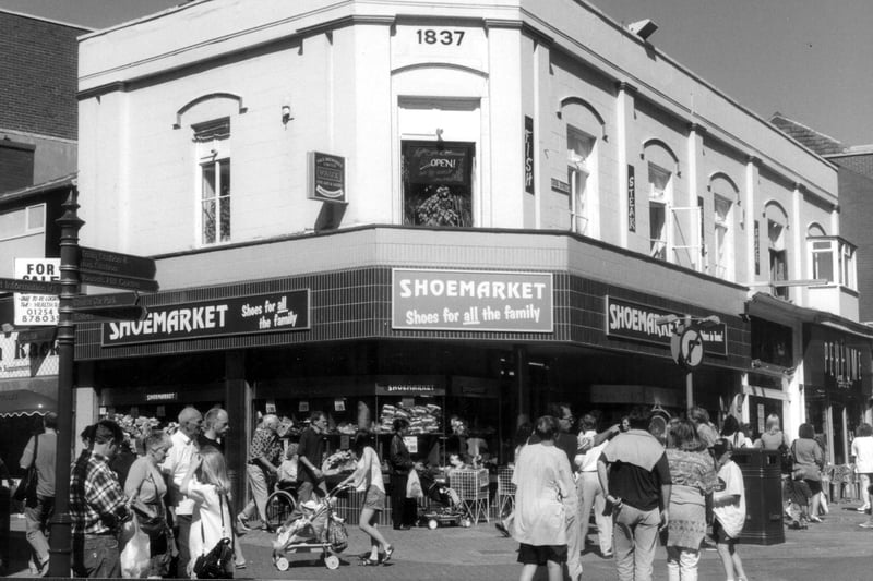 This was one of Blackpool's oldest buildings. It is pictured here when it was Shoemarket.