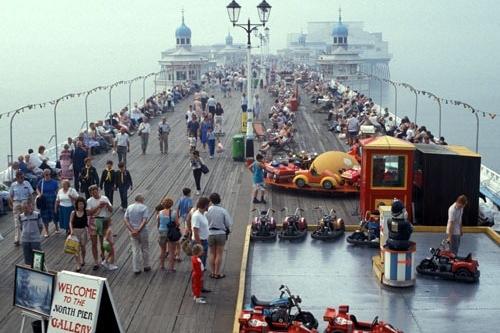 This superb picture, in all its 1980s colour glory, captures a true moment in time at Blackpool North Pier. It belongs to Andrew Bartholomew and was on show at the Grundy Art Gallery as part of the Mass Photography Exhibition