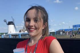 Coronation Street's Amy Barlow actress Elle Mulvaney at Lytham Festival. Picture: @ellejmulvaney Instagram