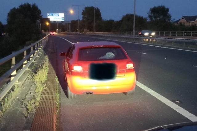 This Audi was seized by police after it was stopped on the M55 at Preston.
The driver was arrested for a positive drug wipe for cannabis and disqualified driving.