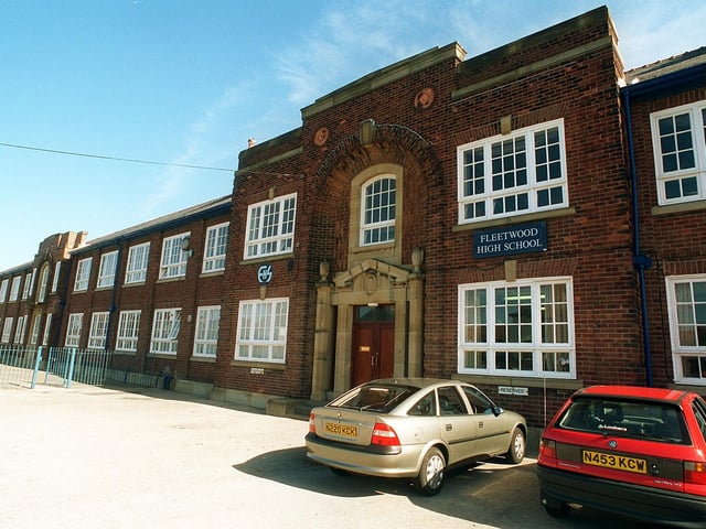 Exterior of Fleetwood High School, Beach Road site in 1996